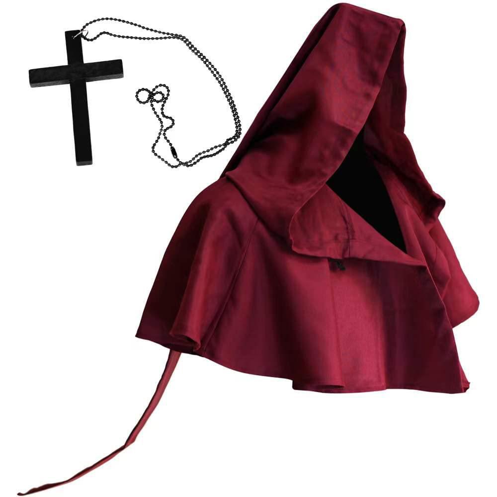 Popular Halloween Monk Grim Reaper Cloak with Hood - Adult Medieval Costume