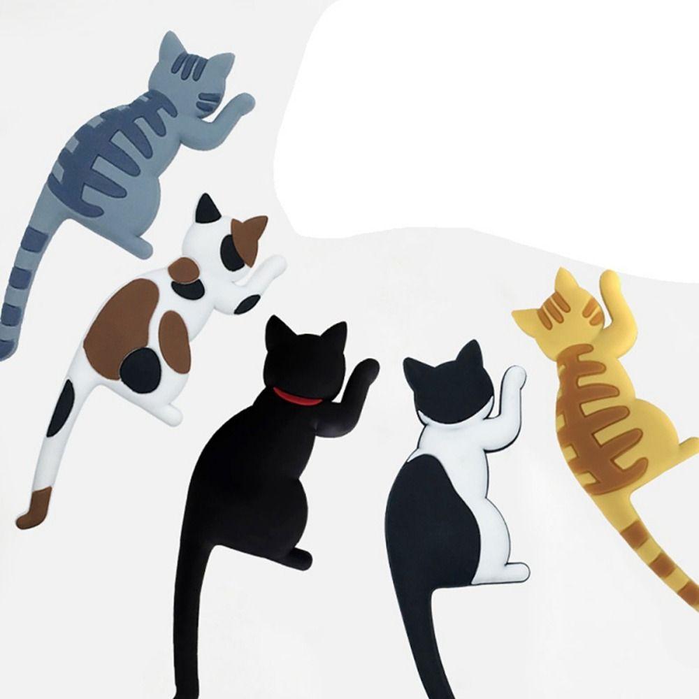 Легко установить, гибкий, экономит место, домашний декор, кошачий крючок, крючок для холодильника, магнит на холодильник