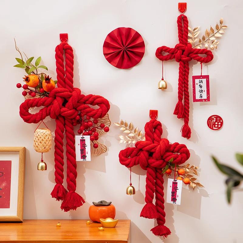 Chinese Knot Tassel Pendant Housewarming Moving Home Gift Decoration Hanging Door Pendant Festival Decorative Ornaments