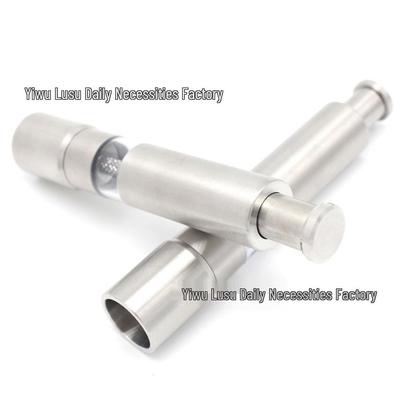 Ручная мельница для перца из нержавеющей стали 201 с механизмом нажимного типа и жерновами