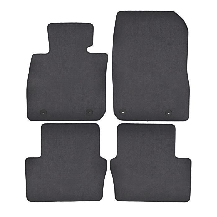 Tapis De Sol De Qualité Supérieure Pour Ford S-Max Depuis 2016 6pcs, Ajustement Précis, Renforcée Dans La Zone De La Pédale