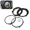 1 Pair Headlight Mounting Bracket Ring Set 7 Inch Replacement for Jeep Wrangler JK 2007 2017