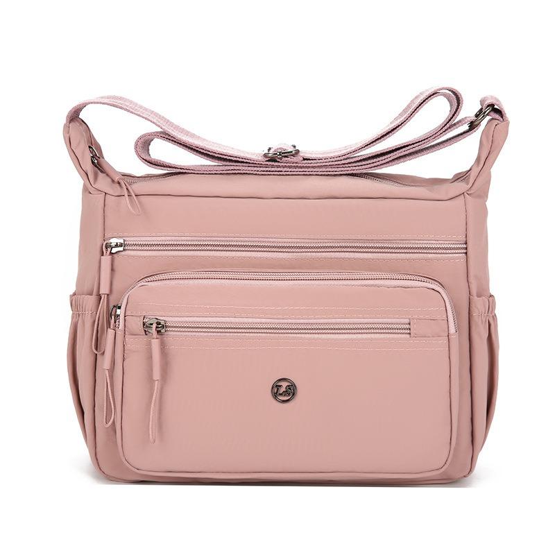 New Lightweight Solid Color Simple Small Square Bag Medium Old Mother One Shoulder Oblique Span Women's Bag