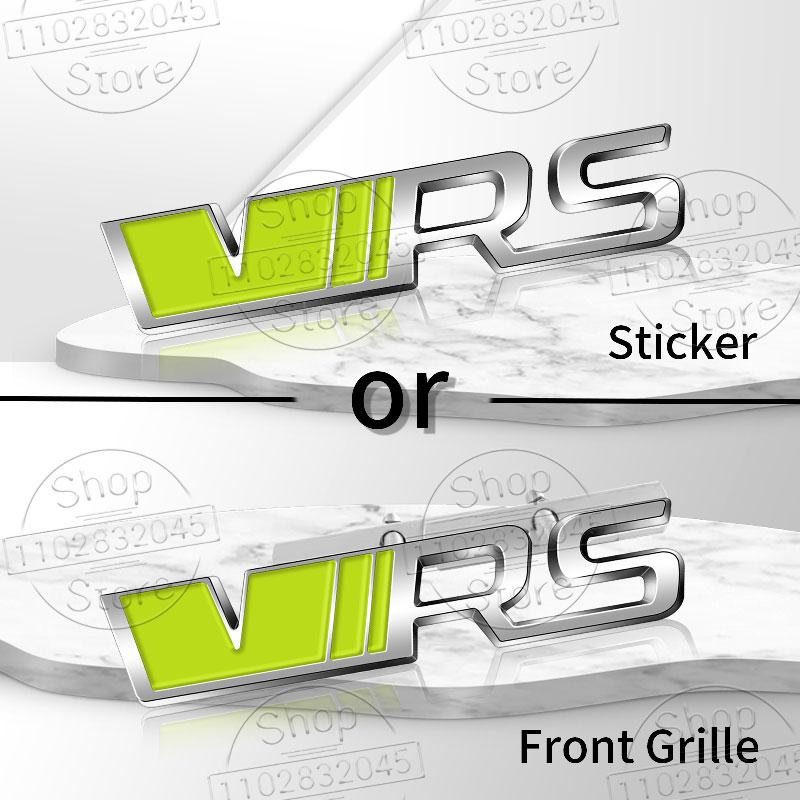 1pc Car Emblem VRS Logo Sticker For Octavia 2 3 Kamiq Kodiaq Karoq RS Superb Fabia Rapid Favorit VRS Emblem Badge Accessories