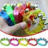 1PC Plastic Musical Instruments Toys Color Half Circle Hand Bell Skin Five Bells
