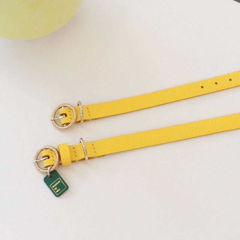 MAISON DE MIU Hands-Free Link Earth Full Set (Leash/Leash/Wrist Strap) Yellow