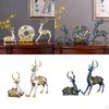 2 штуки фигурок оленей, смоляные статуэтки сидящего и стоящего оленя, скандинавская скульптура, украшения с оленями для