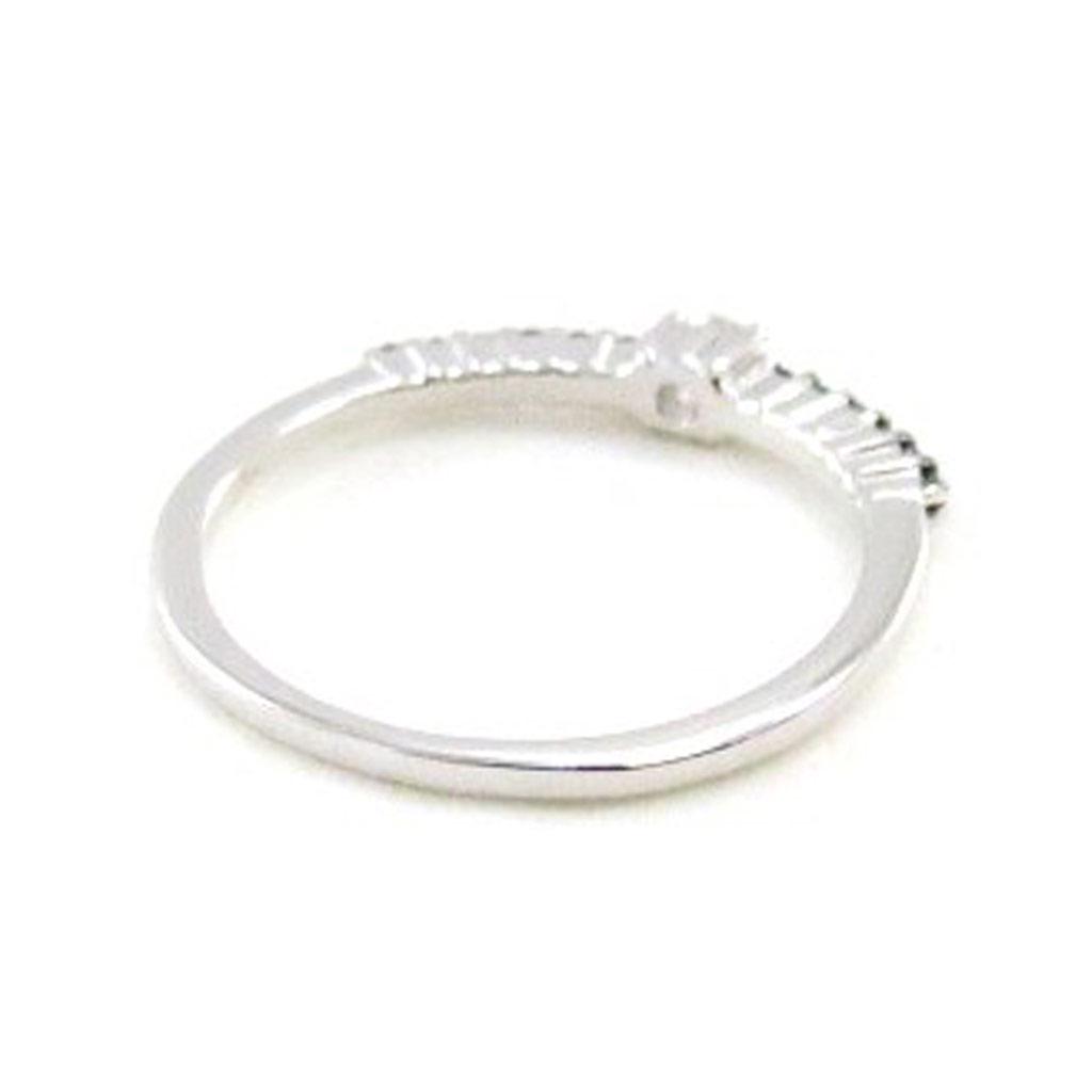 Silver Ring 'Scarlett' Black White