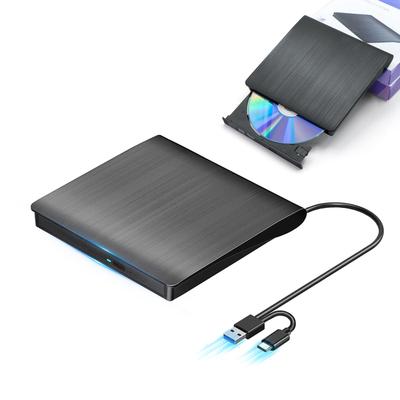 Внешний DVD Высокоскоростной 8XDVD Внешний Оптический Шина USB Двойной Внешний CD Привод Привод, Обработка, и 24XCD, Привод, Чтение/Запись, Питание, 2.0/3.0 и Type-C