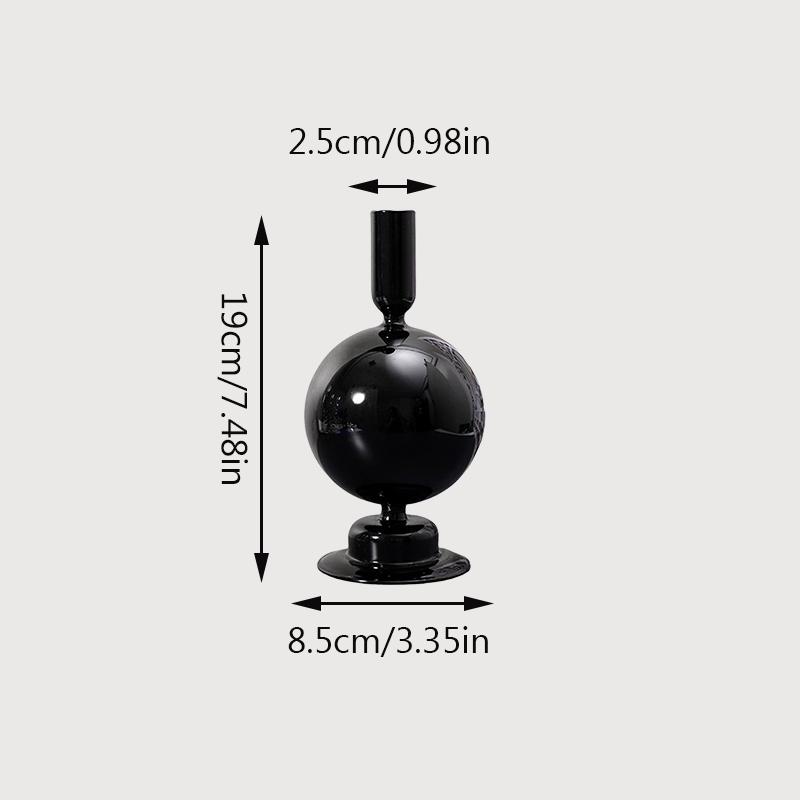 Подсвечники из пузырькового стекла Table Room Черные подсвечники Подсвечник Подсвечник