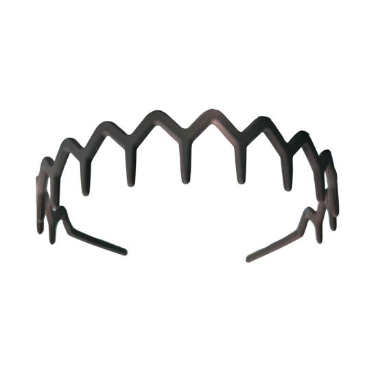 Зубчатая повязка на голову с зигзагообразным узором в форме зуба для мужчин и женщин в стиле 90-х годов, волнообразная повязка на голову с нескользящей ручкой, аксессуар для волос