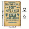 "Vibrant Creatives" Inspirational Metal Sign, 8x12 Inch.
