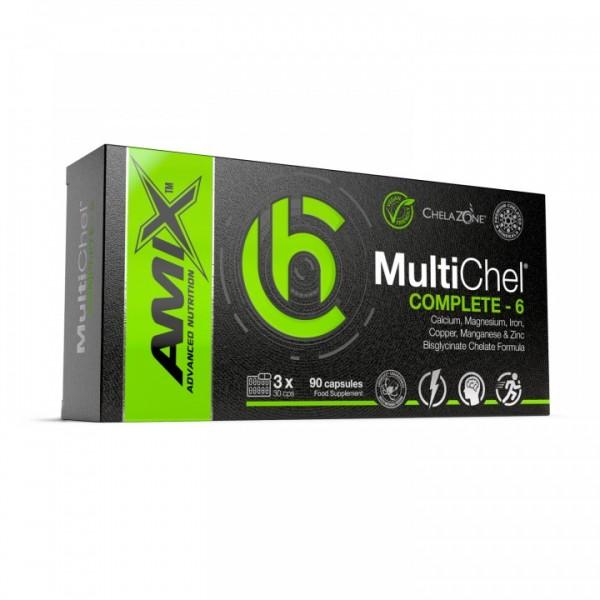 Amix ChelaZone MultiChel Complete 6 Хелат бисглицината - 90 капс