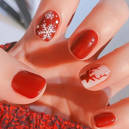 12Grids/Box Nail Sequins Стильные изысканные мини рождественские наклейки для маникюра с блестками для