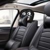 Смешные Чехлы на Подголовник Автомобиля, Ледяной Шелк, Двусторонний Принт, Эластичный Универсальный Защитный Подушка для Шеи на Сиденье Авто
