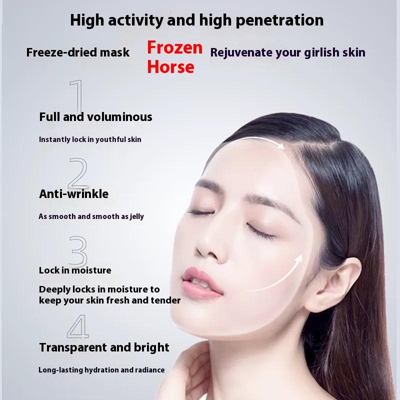 Collagen Transparent Facial Mask Dissolvable Absorbable Facial Mask Light-grain Smooth Full-face Anti-wrinkle Compact Lacquer Split