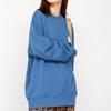MLB Old Flower Sweatshirts Unisex Blue Crew Neck Moderate Regular 3AMTM0114-50BLD
