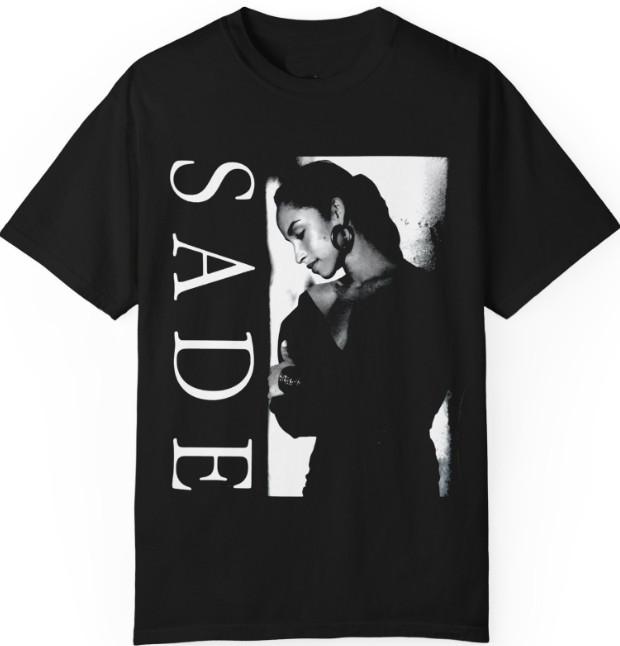 Футболка Sade в винтажном стиле 90-х, Футболка с концерта Sade, Футболка для фаната поп-музыки Sade
