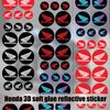 BXK3 3D Car Logo Stickers Suitable for Honda Motorcycle Reflective Waterproof Motorcycle Racing Decorative Soft Adhesive Stickers