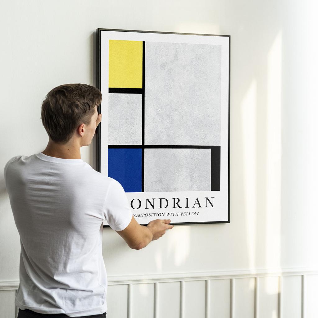Poster Mondrian Composition