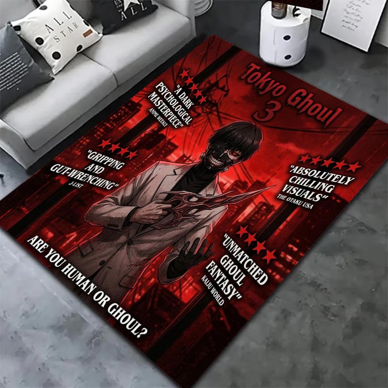 Tokyo Ghoul Carpet Rug For Living Room Bedroom Home Sofa Decoration Kids Play Nonslip Floor Mat