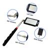Square Telescopic Inspection Mirror 2 LED Lighted Telescoping LED Light Extendable   Home Inspector