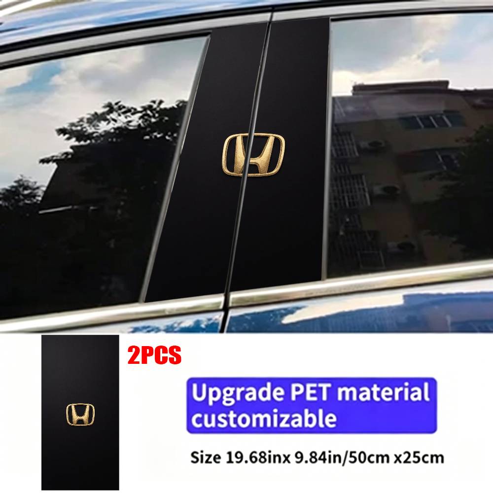 ДЛЯ HONDA Наклейка на Автомобиль Автомобильная Декоративная Накладка на Центральную Стойку B-стойку Защита от Царапин Водонепроницаемая RR Солнцезащитная Виниловая Наклейка Аксессуары