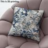 Blue Dutch Style Floral Pillow Covers Pattern Cushion Cover Suitable for Sofa Bedroom Car Pillow Cover