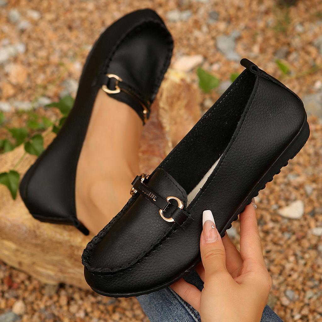 Модная женская обувь на плоской подошве Весна Осень Модные удобные лоферы слипоны Новая тенденция Повседневная удобная обувь-лодочки для женщин Zapatos De Mujer