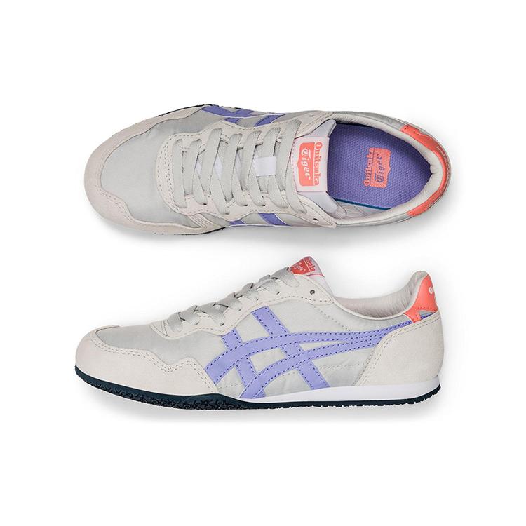 ONITSUKA TIGER Serrano Нескользящие Низкие Скейтбордические Кроссовки Женские Фиолетово-Серые 1182A536-020