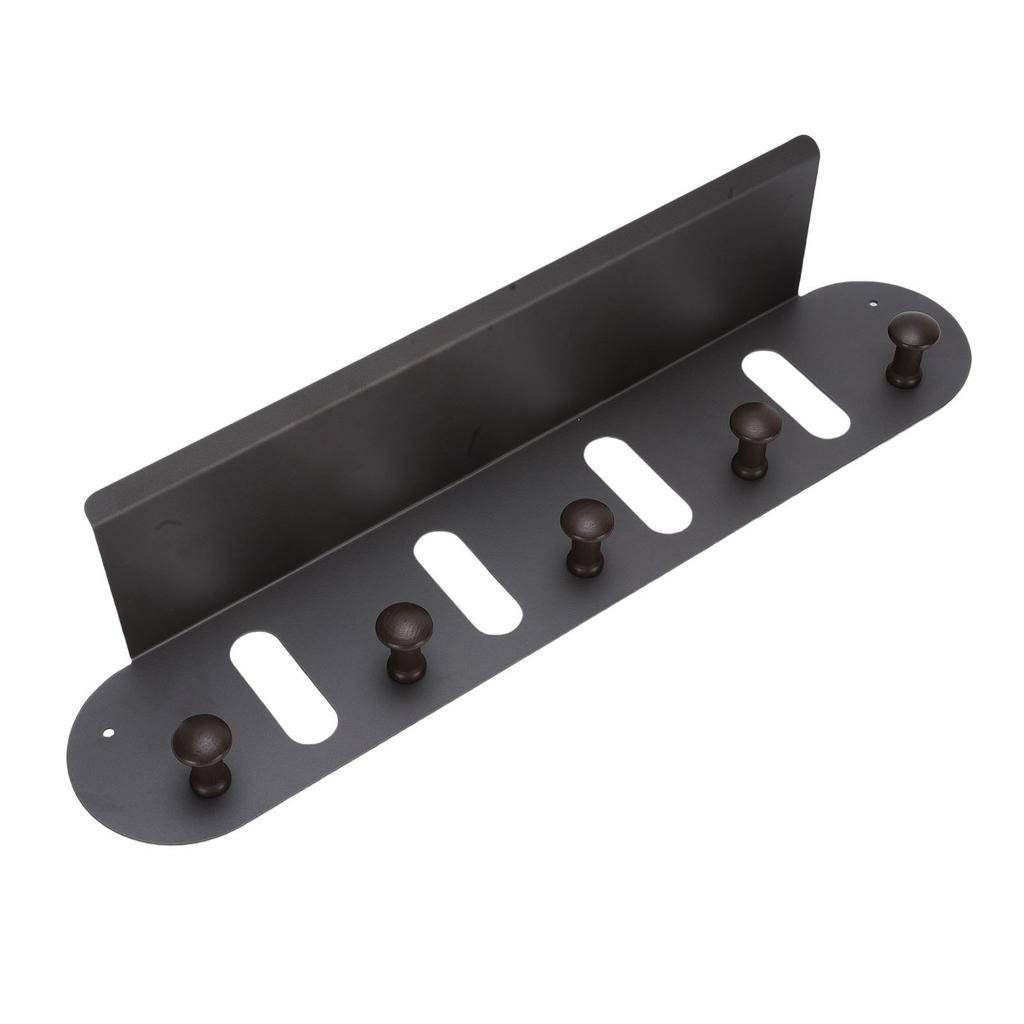 Entryway Shelf with Hooks Storage Living Room Bedroom Wall Mount for Coat Bag Hat Hanging