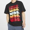 Nike Футболка с короткими рукавами и радужной надписью, мужская, черная BV7634-010