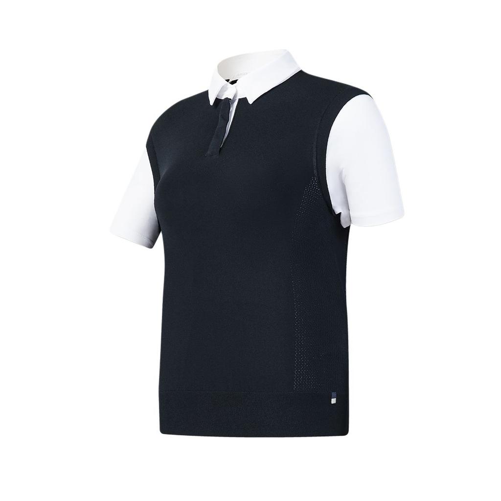 Fila Свитер-поло с коротким рукавом, вязаный, серия Golf, женские топы A11W625411F-NV