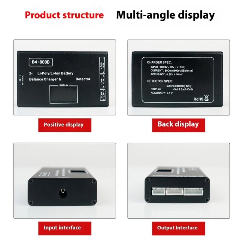 High Precisions Balance Charger For Remote Control Batteries Overcharge Protections And Real Time Voltages Monitoring