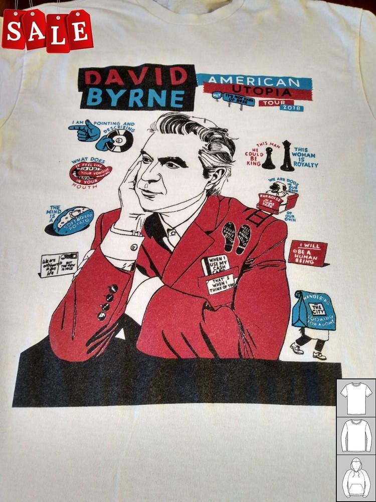 Новая футболка унисекс David Byrne Tour Talking Heads Рождественский подарок S-5XL Футболка ZO50