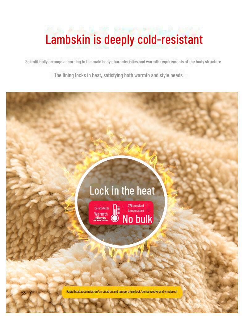 Мужская толстовка с капюшоном из овчины, осень/зима 2023 г., модный однотонный цвет, плюс бархат, утолщенная куртка