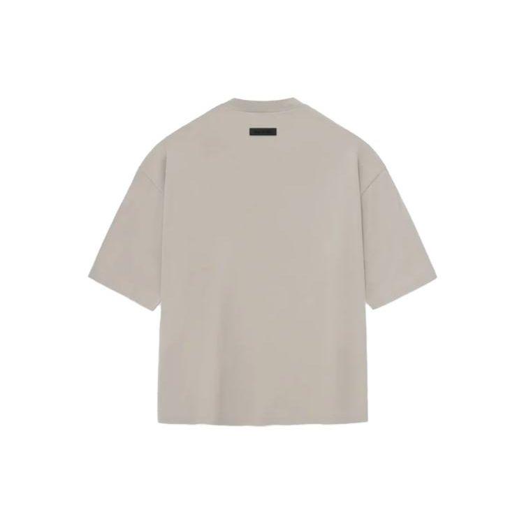 Fear of God Essentials Футболка Серебряное Облако Мужские Топы Серый 125BT232002F