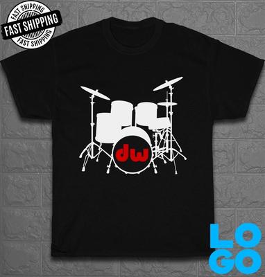 Новая мужская смешная футболка с логотипом DW Drums, сделано в США, размеры от S до 5XL