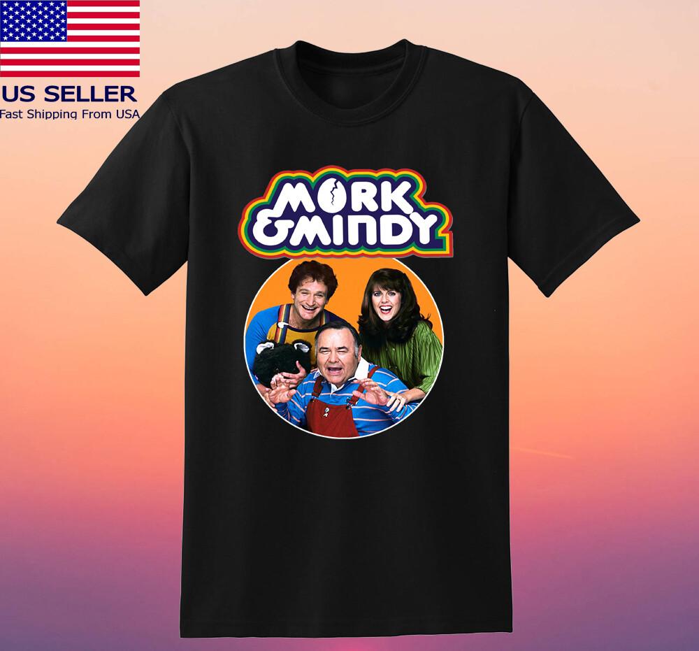 Mork & Mindy Cast Vintage TV Show Retro T-shirt