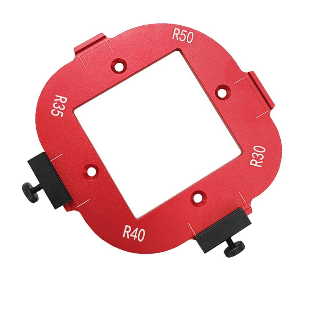 4 in 1 Router Template Accurate Measure Positioning Jig Corner Radius Template Woodworking