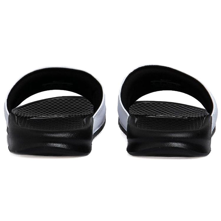 Nike Benassi Шлепанцы Белые Сандалии Унисекс Черно-Черные 343880-100