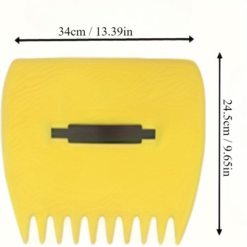 1-Set Large Green Garden & Yard Leaf Scoops - Durable Plastic Hand Rakes with Zippered Bag for Efficient Leaf Collection, Perfec