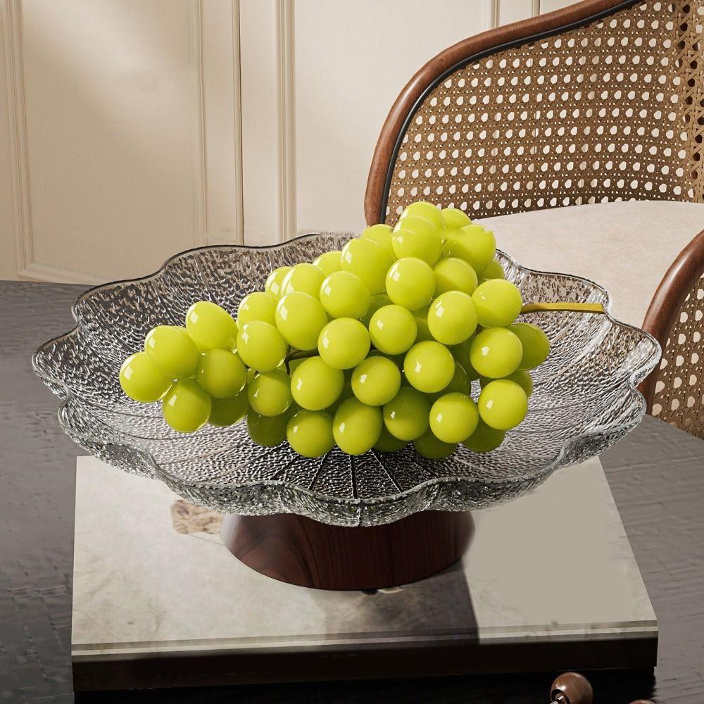 Large Capacity Pedestal Fruit Bowl Plastic Fruit Display Stand Elegant Dried Fruit Plate  Candy