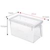 New Plastic Kitchen Fridge Rack Holder Clear 5L Refrigerator Storage Box Storage Bin Fridge Organizer