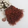Длина 20 см 500 см Шерстяная кудрявая прядь для волос куклы Kinky Curly Шерстяной материал Парик для куклы Наращивание Ручная работа DIY Аксессуары для кукол