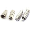2pcs F Male Female RF TV Plug To RCA Male Female Jack Coaxial Coax Adapter AV Connector Converter for Coaxial Cable Plug