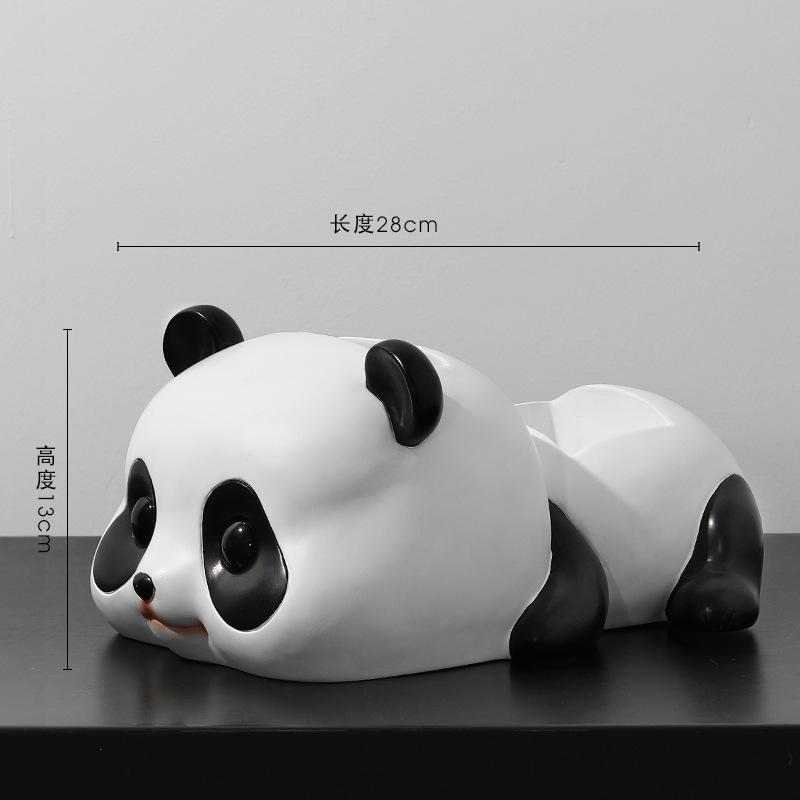 Fat Dun Panda Key Storage Entrance Decoration Living Room Tray Home Decoration Children's Day Gift