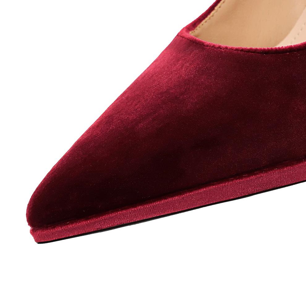 Туфли на сверхвысоком каблуке, водонепроницаемая женская платформа, тонкий каблук, неглубокий вырез, острый носок, утолщенная замша Xishi Single Shoes