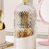 360. Rotating Makeup Brush Holder With Lid Luxury Cosmetic Holder Eyebrow Pencil Storage Lipsti I4R9