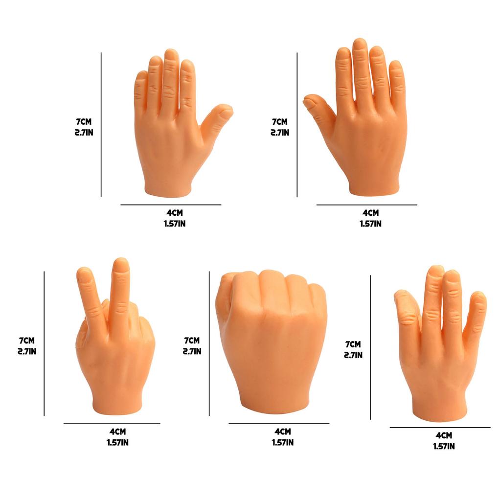 5 шт. Пальчиковые куклы Новинка Смешные Игрушки для Левой и Правой Руки Для Игры и Вечеринки